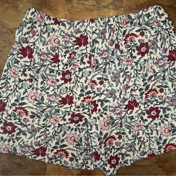 J. Jill Floral Print Drawstring Shorts Women’s XL Casual Summer Loungewear - Picture 5 of 5